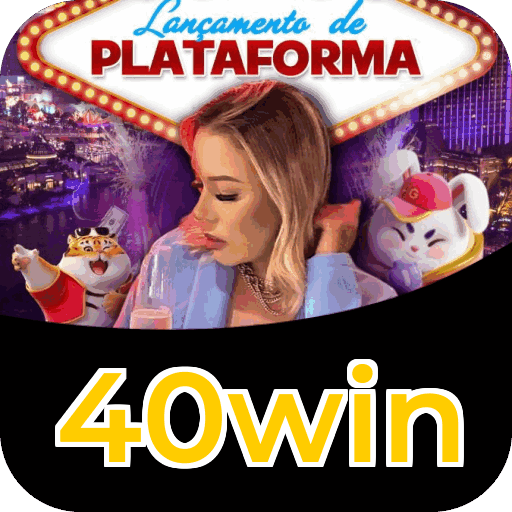 Plataforma 40win mostrando interface moderna, jogos certificados e recursos de segurança licenciados